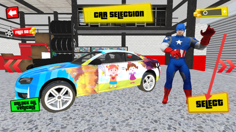 超级英雄斜坡特技赛车[图2]