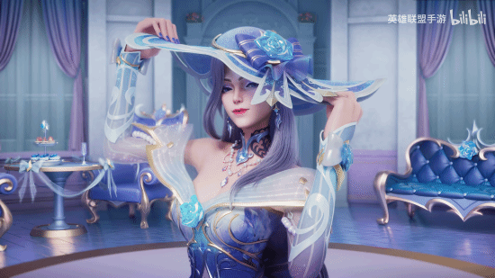 《LOL手游》女警水晶玫瑰皮肤展示：优雅致命的淑女[图3]